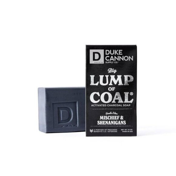 2 Duke Cannon Supply Co. Lump of Coal Big Ass Brick Bar Soap  10 OZ Each - Picture 1 of 3